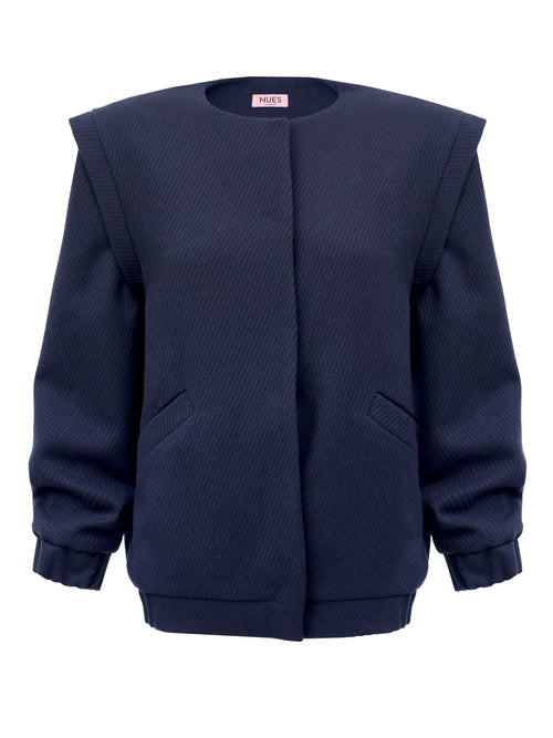 BOMBERKA ZE 100% WŁOSKIEJ WEŁNY 'SAMURAI NAVY'