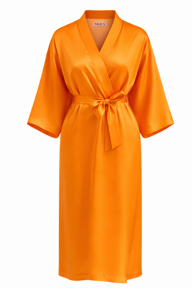 SUKIENKA-KIMONO POMARAŃCZOWA 'DINNER AT THE MANDARIN ORIENTAL'