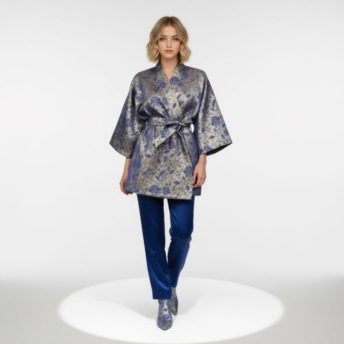 'OPERA NIGHT' JACQUARD KIMONO