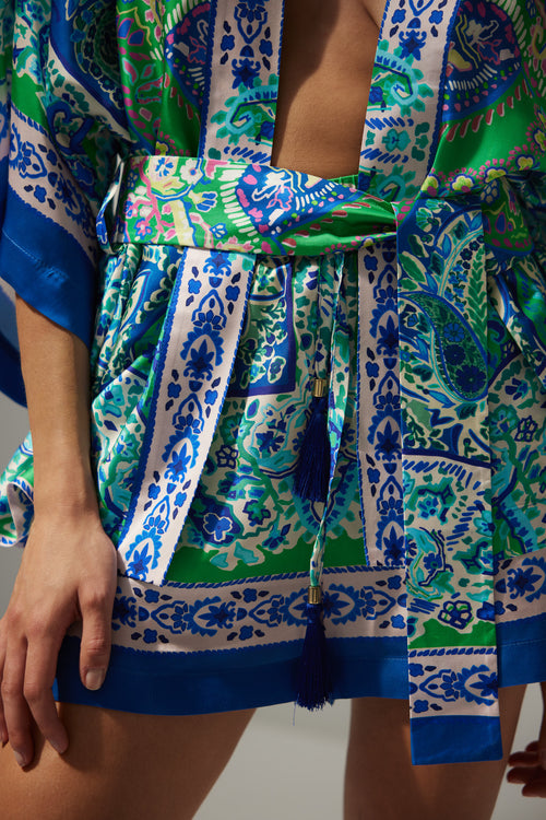 SET KIMONO I SPODNIE Z WŁOSKIEJ WISKOZY — ‘OIA’
