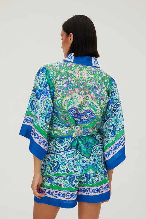 SET KIMONO I SPODNIE Z WŁOSKIEJ WISKOZY — ‘OIA’