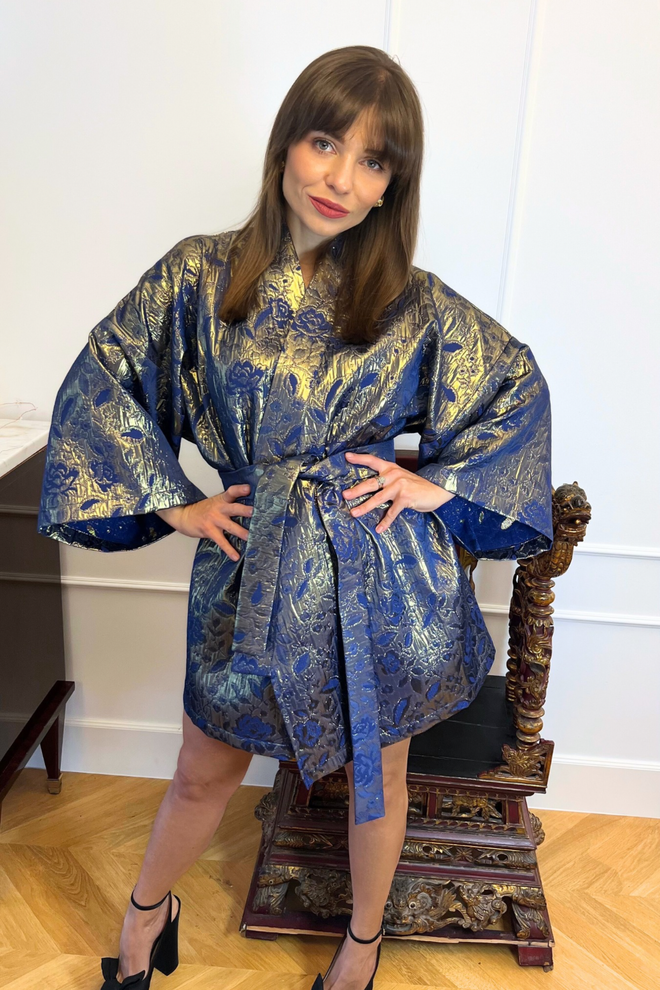 KIMONO ELEGANCKIE ŻAKARDOWE ‚BAROQUE NIGHTS'