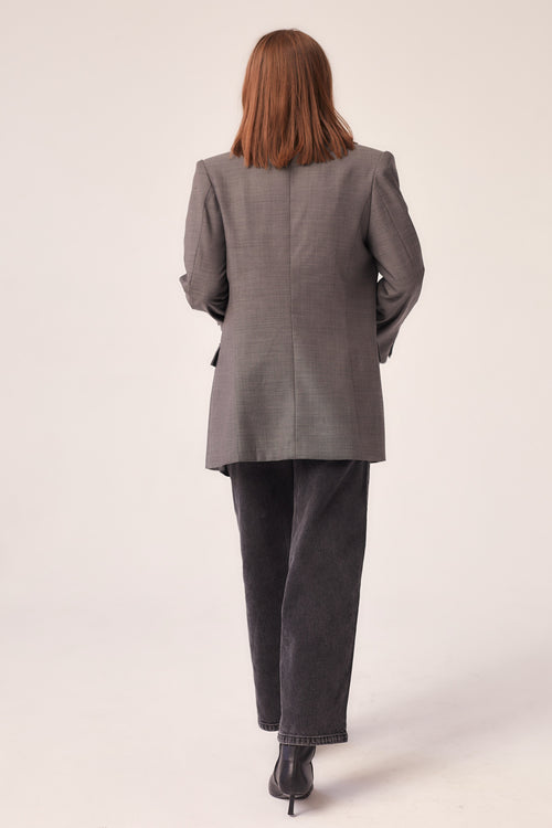 WOOL JACKET WITH SILK LINING "SANDRA"