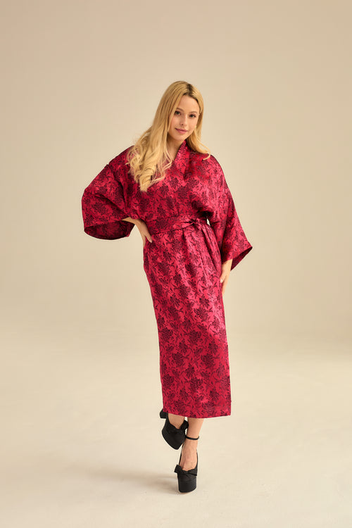 KIMONO 'I'M NOT YOUR GEISHA' FUCHSIA